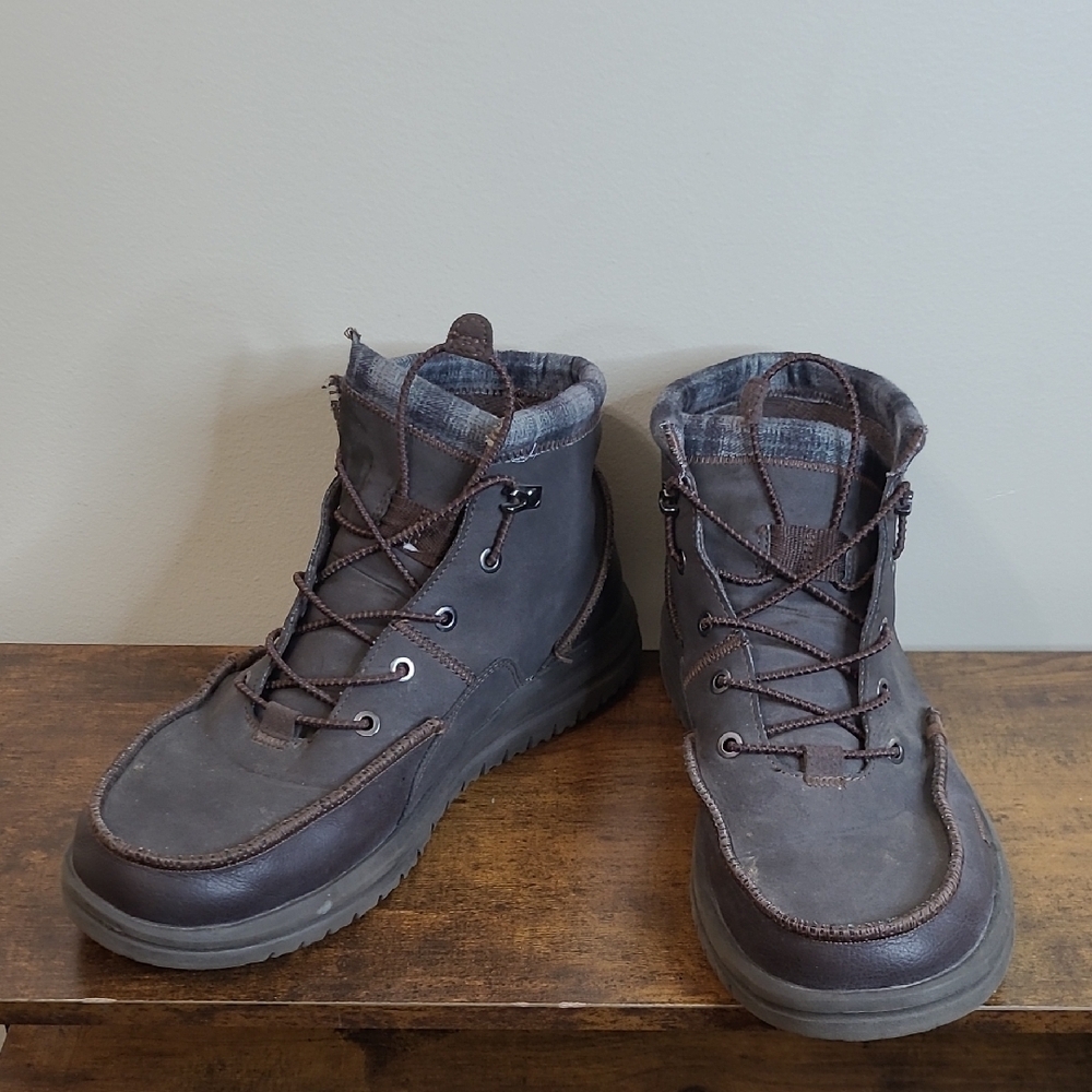 Hey Dude Dark Brown BRADLEY Classic Boots size 12